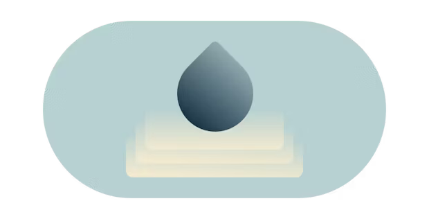 Goccia d'acqua che crea increspature.